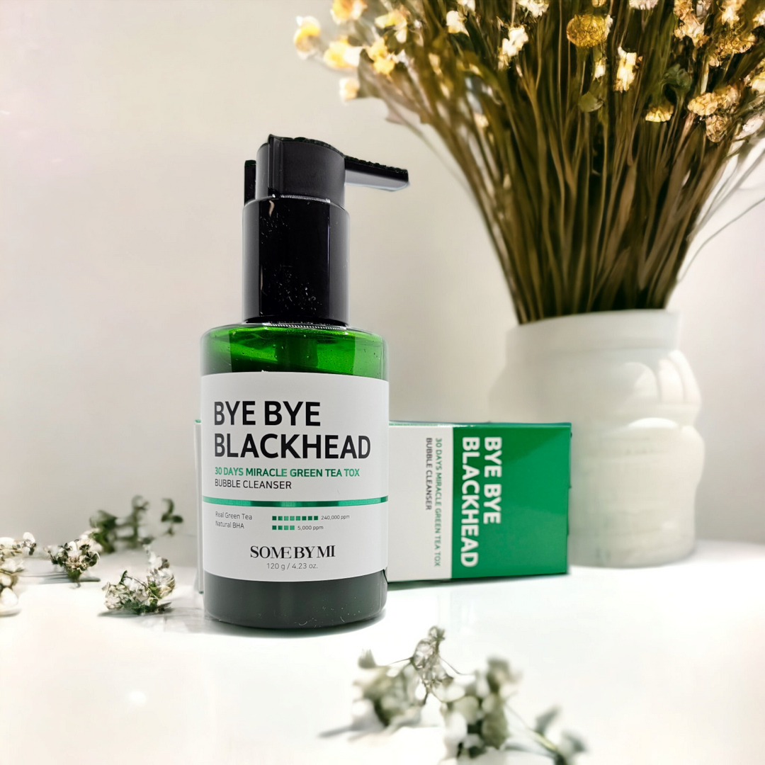 Bye Bye 30 Days Blackhead Miracle Green Tea Tox Bubble Cleanser - Glamour Glow